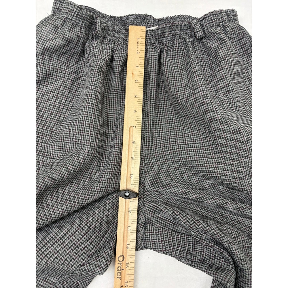 Alfred Dunner Women 14 Houndstooth Elastic Waist Dress Pants Made in USA Vintage - Picture 5 of 11
